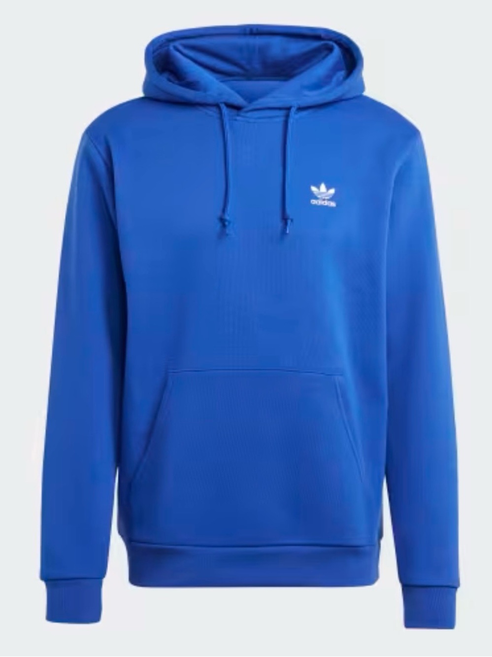 adidas Men’s Blue Trefoil Pullover Hoodie Size Small